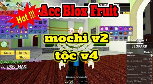 Acc Roblox Fruit mochi v2 tộc v4