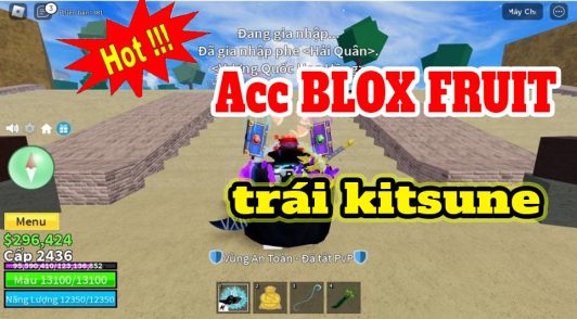Acc Roblox Fruit trái kitsune