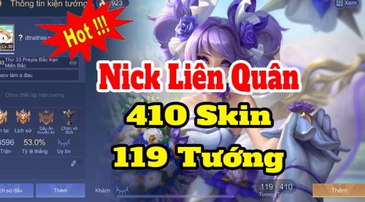 Nick liên quân free vip uy tín 100