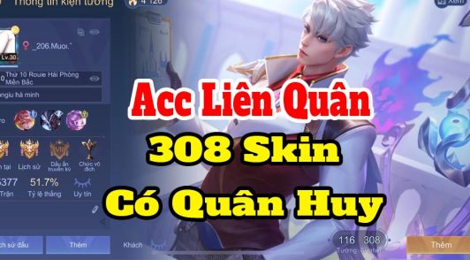 acc liên quân 308 skin có quân huy
