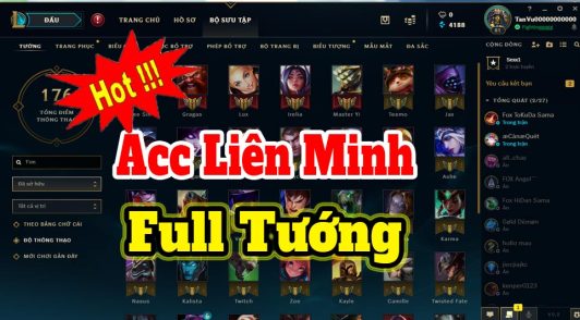 acc lmht full tướng