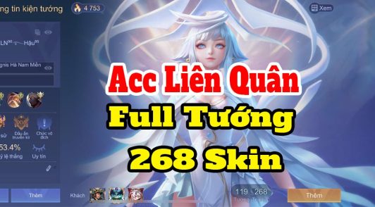 nick liên quân full tướng 268 skin